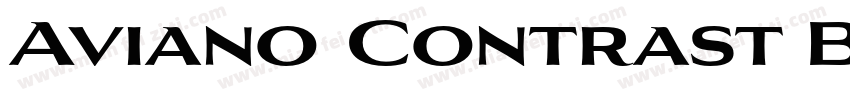 Aviano Contrast Bold字体转换